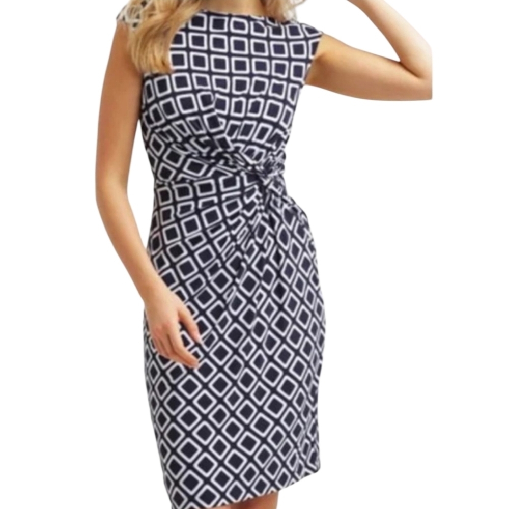Lauren by Ralph Lauren Graphic Jersey Knit Sleeveless Dress Size 2‎